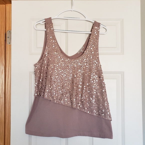 Charlotte Russe Tops - Charlotte Russe Sequin Tank Top